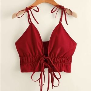 Top Crop Knot Shoulder Size L